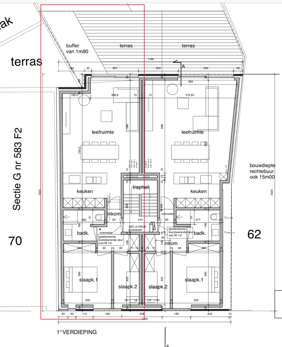 2 slaapkamer appartement met terras Kartuizersvest  64 2500 Lier 78469946
