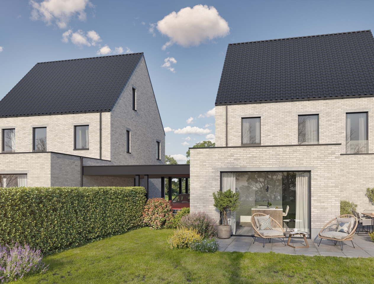 Nieuwbouwproject 6% BTW - 2 open bebouwingen te Hulshout Molenstraat  15 2235 Hulshout 80800574