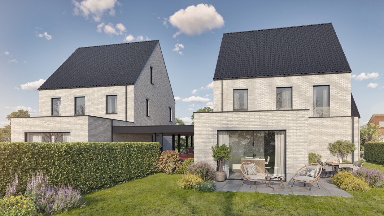 Nieuwbouwproject 6% BTW - 2 open bebouwingen te Hulshout Molenstraat  15 2235 Hulshout 80800574